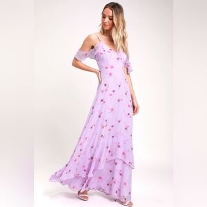 Lulu's floral maxi dress